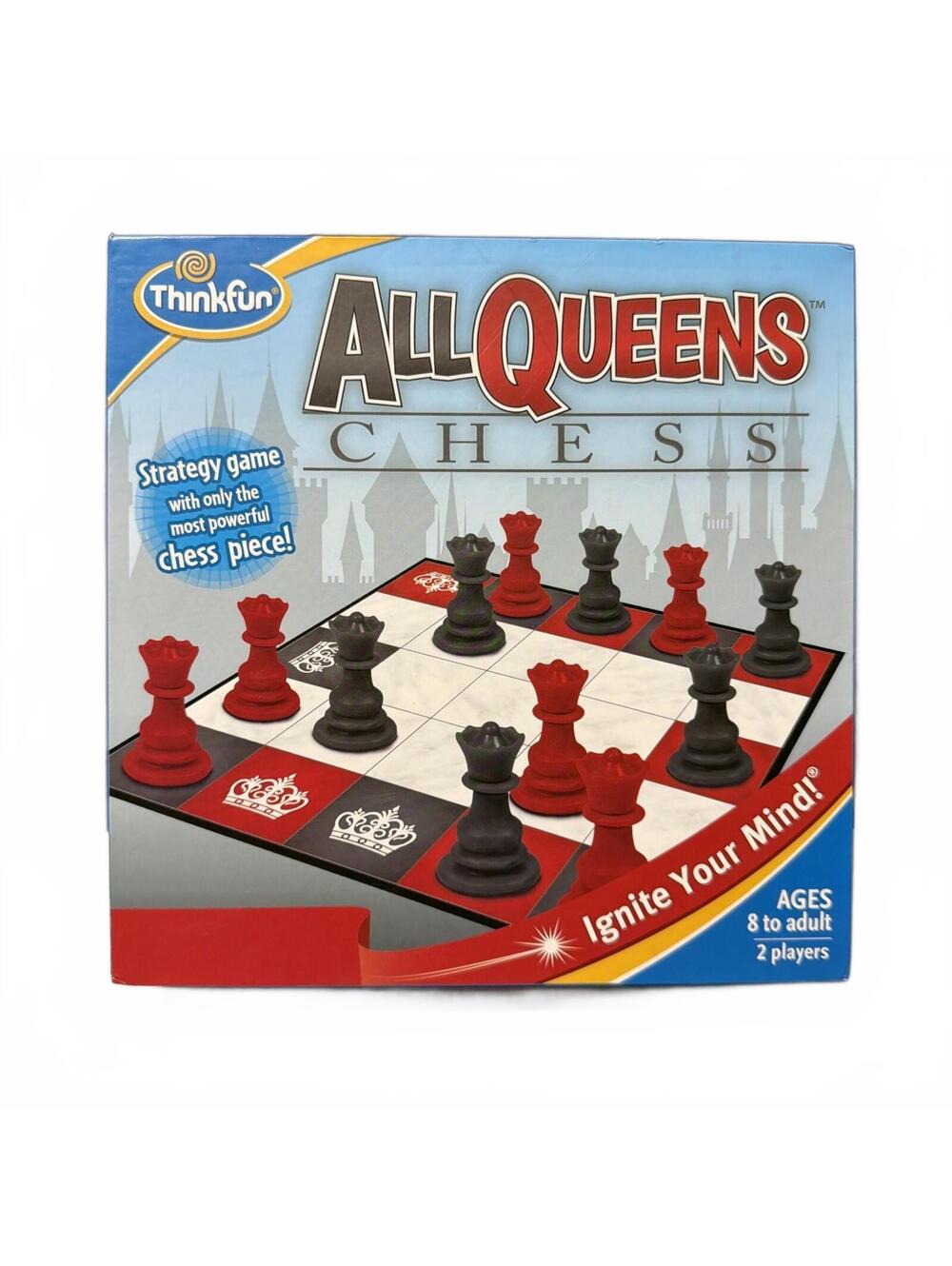 All Queens Chess Game by ThinkFun 2 Player Family Friendly Strategy 2014 Nice